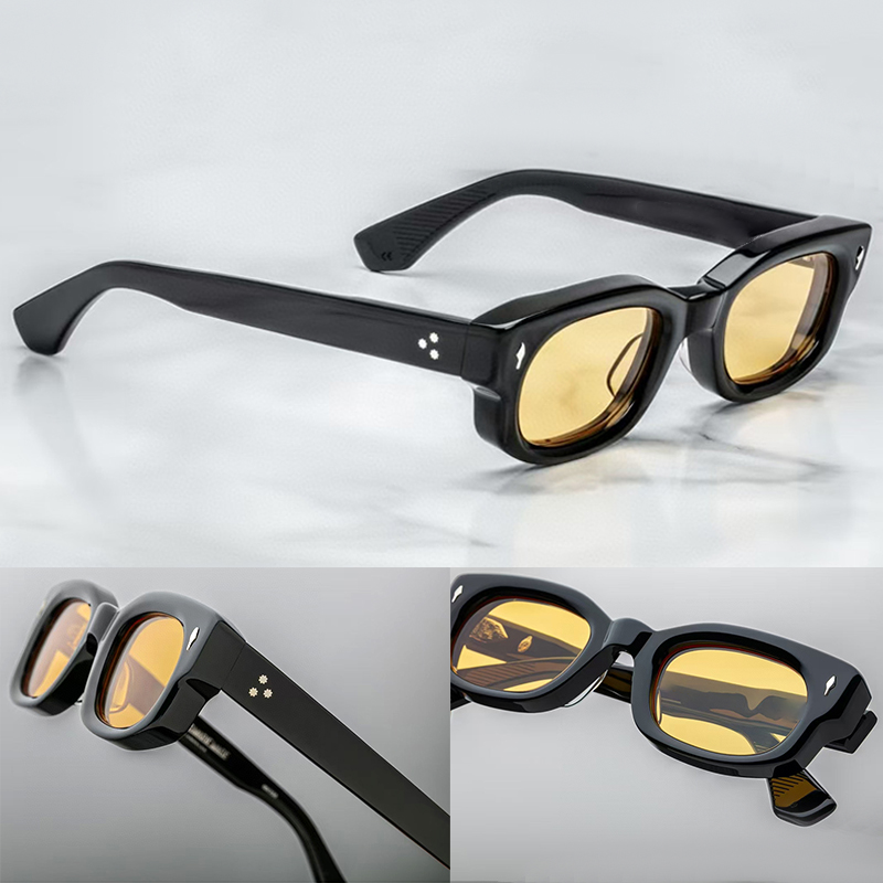 Designer Sunglasses WHISKEYCLONE Men Women Pure Handmade Oval Frame Acetate Luxury Sunglasses Outdoor Goggles UV400 Small Glasses With box