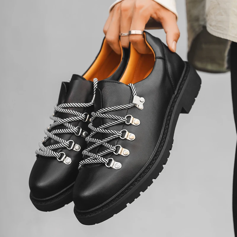 Leather Shoes Casual Business Shoes for Men Fashion Dress Tenis De Hombre Moccasins Mokasin Tenis Caballero design