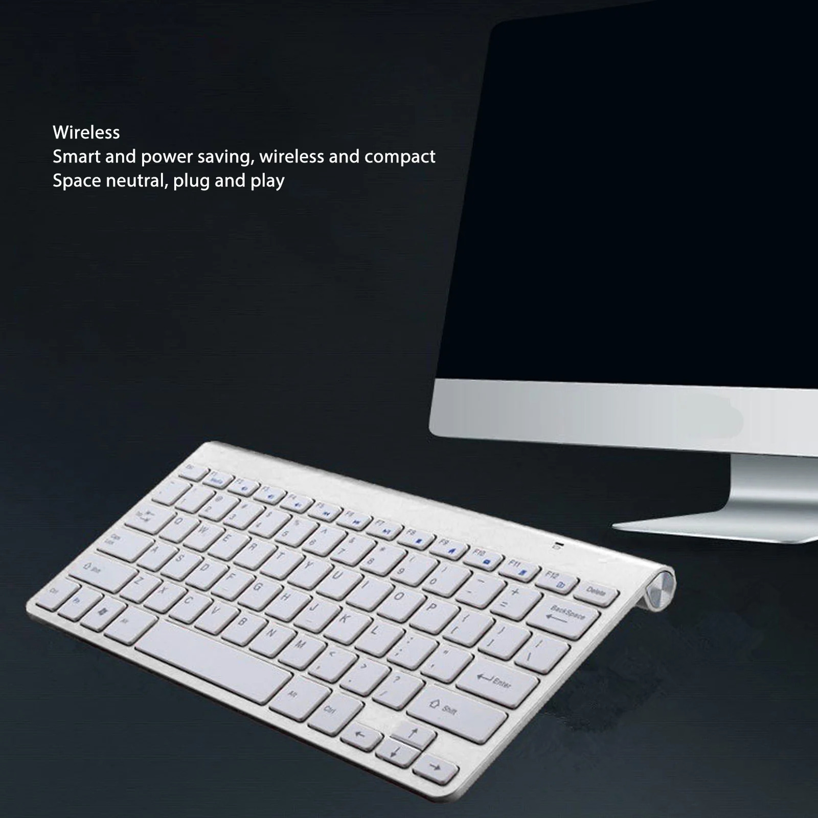 Wireless Keyboard Mouse Kit Slim Key Combo Portable Beautiful Power Saving Silent Button LED Indicator for Home 250213