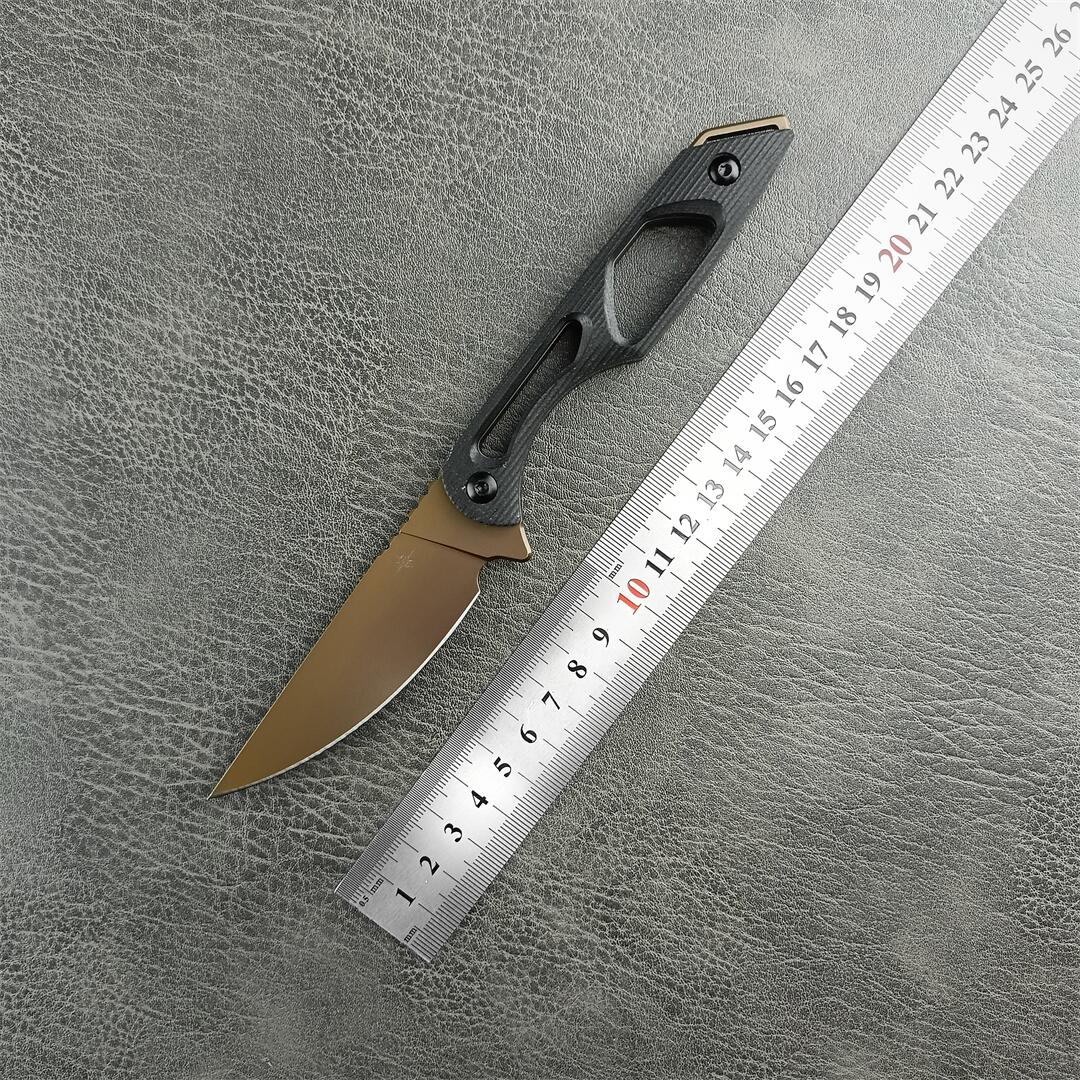 Toor Knives Willow Fixed Blade Knife 3.58 Cpm-154 Drop Point Blade, Black G10 Handles