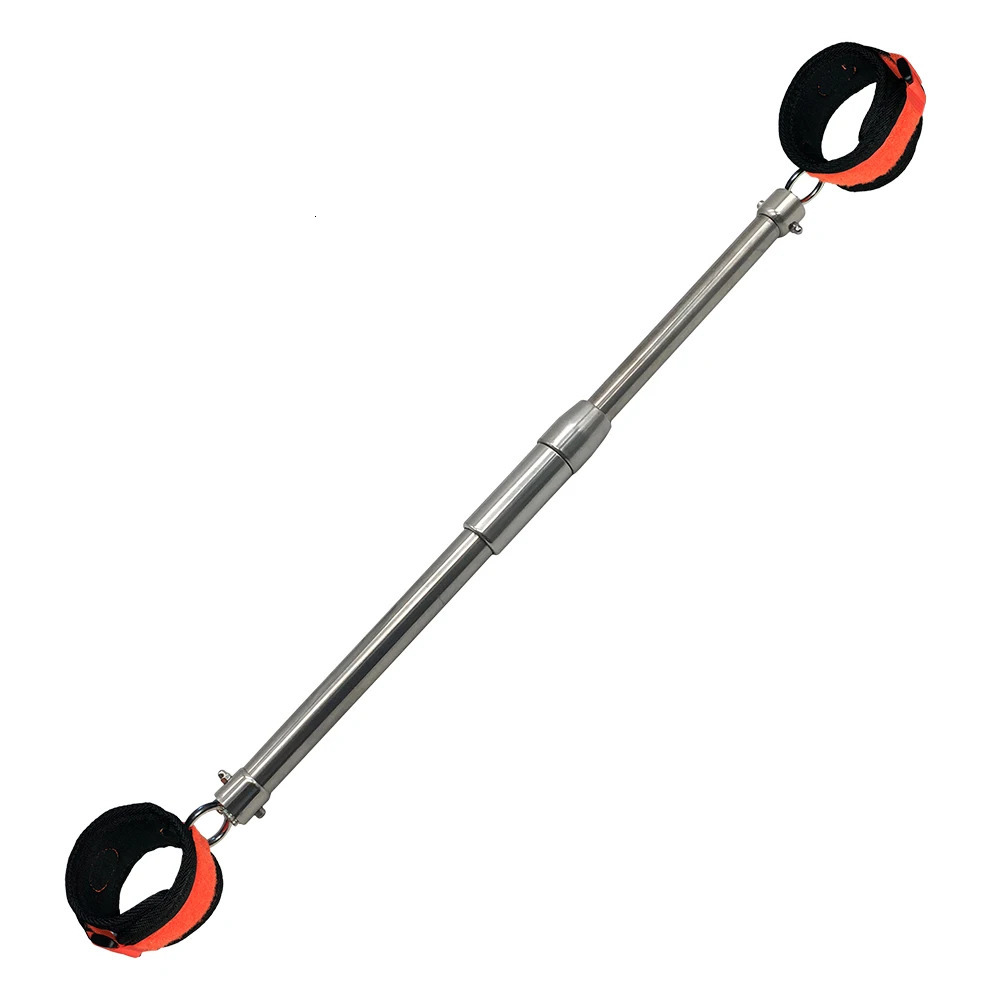 Stainless Steel Open Leg Rod for Sex Slave Cosplay Anklecuff Open Leg Restraint BDSM Bondage Adjustable Sex Toy 250220