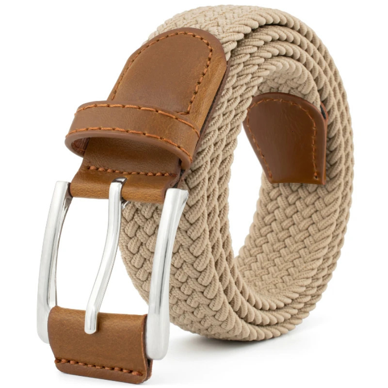 Stretch Woven Breathable Alloy Pin Buckle Belt for Men Women High Quality Casual Jeans Golf Canvas Multifunctional Outdoor 250213