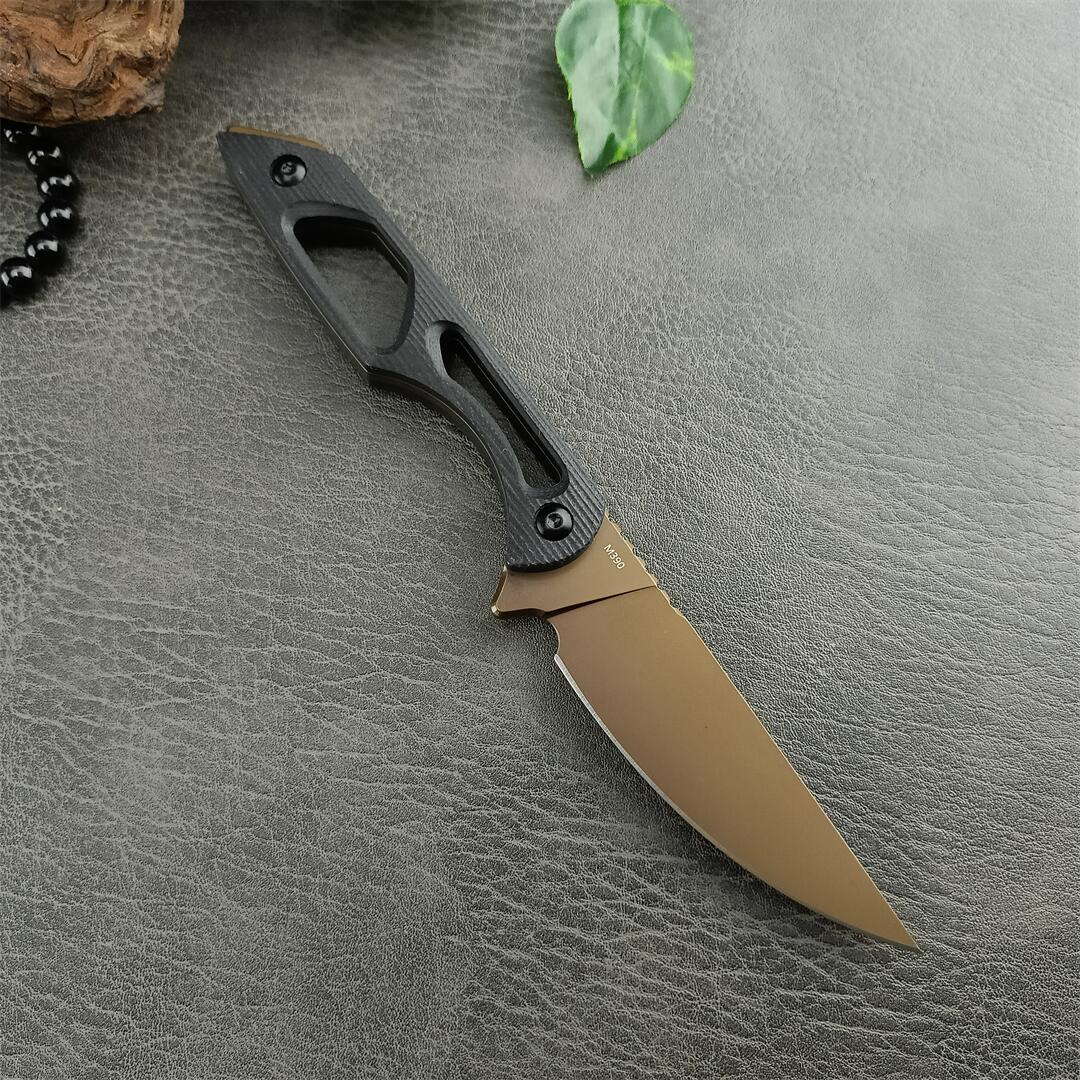 Toor Knives Willow Fixed Blade Knife 3.58 Cpm-154 Drop Point Blade, Black G10 Handles