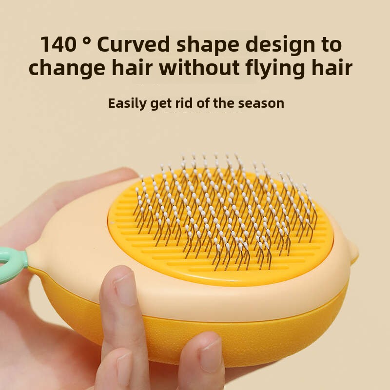 Cat Hair Brush,Cat Brush for Shedding,Soft Silicone Self Cleaning Brush for Short and Long Haired Cats for Grooming and Shedding