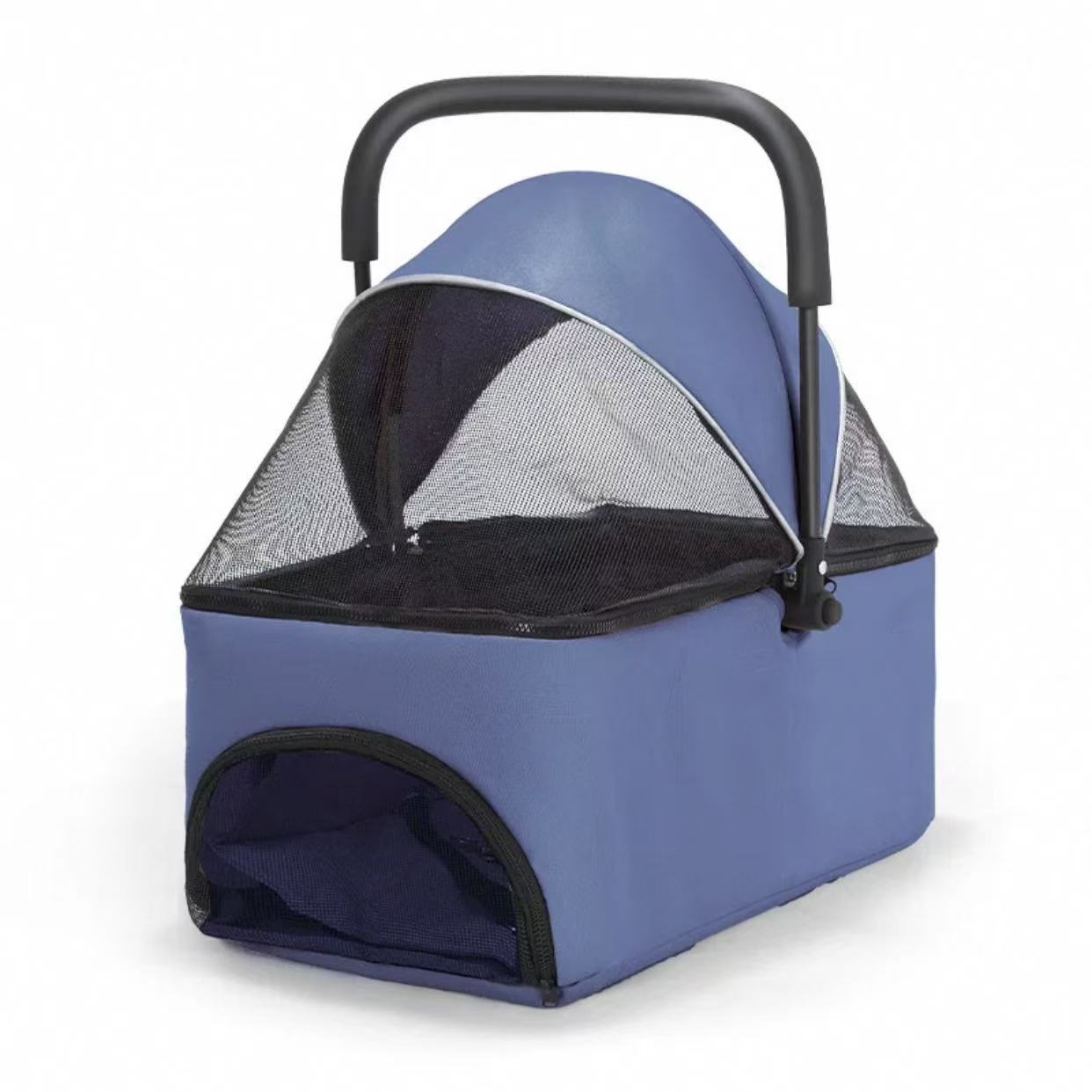 Beihako Pet Cat Dog Small Dog Basket Bag Cage Air Box Cat and Dog Supplies Handheld Car Foldable