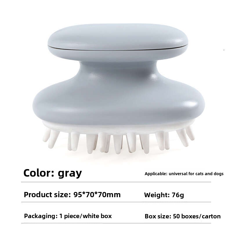 Comfortable Cat & Dog Grooming Brush with Soothing Soft Bristles for Easy Detangling