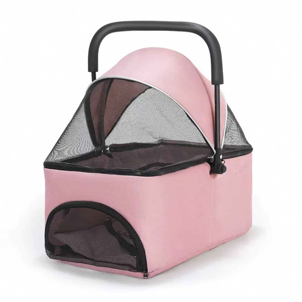Beihako Pet Cat Dog Small Dog Basket Bag Cage Air Box Cat and Dog Supplies Handheld Car Foldable