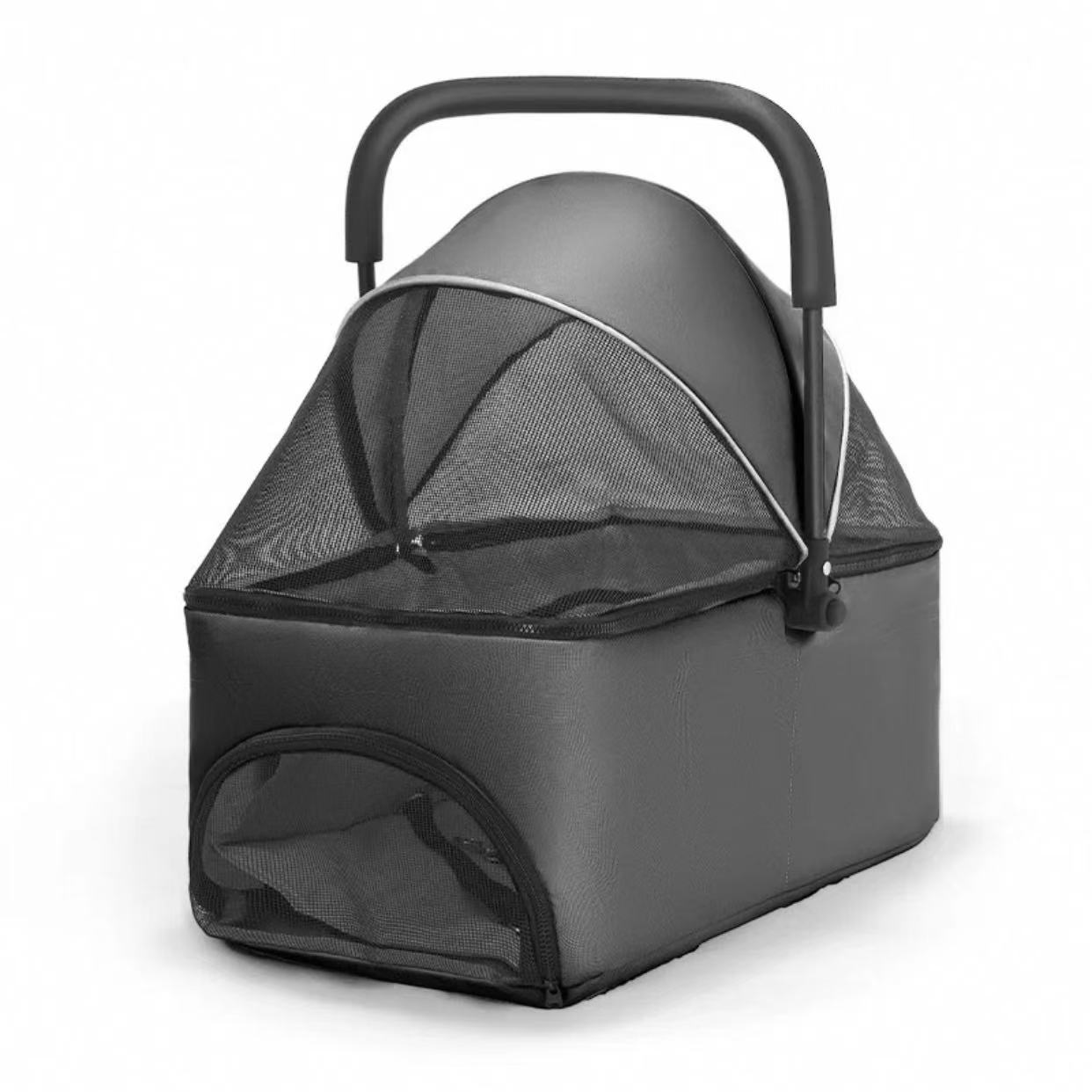 Beihako Pet Cat Dog Small Dog Basket Bag Cage Air Box Cat and Dog Supplies Handheld Car Foldable