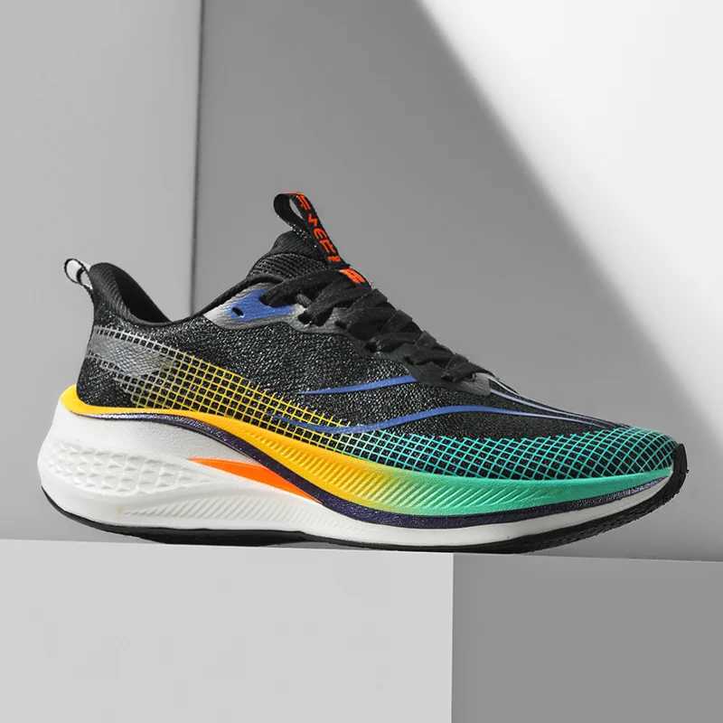 Marathon Air Cushion Carbon Plate Sports Running Shoes hot Men Breathable Lightweight Cfortable Athletic Tennis Sneakers Footwear Z250222