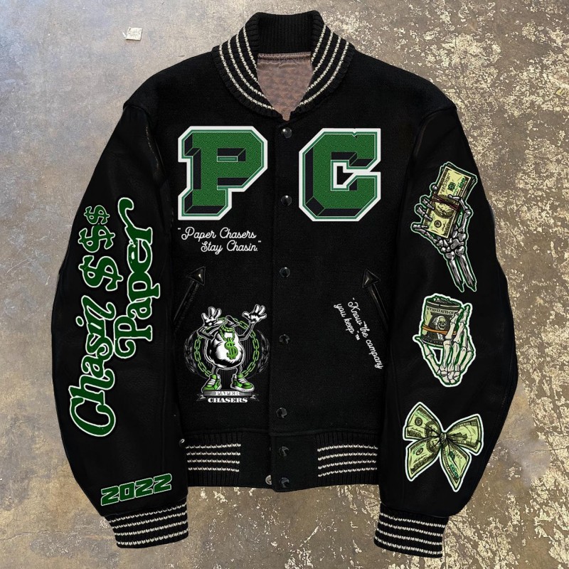 Men Bomber jackets buttons jacket Designer Jacket Woman varsity Long Sleeve Mens Jacket Clothing buttons With Baseball uniform coat