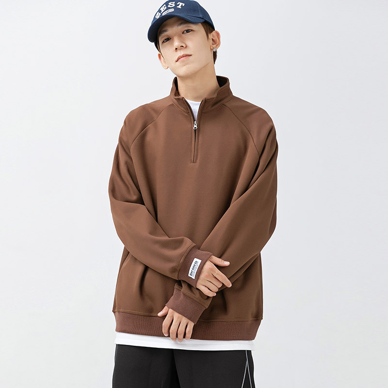 AM02232 Sweatshirt men's 2024 zipper young people loose long sleeve
