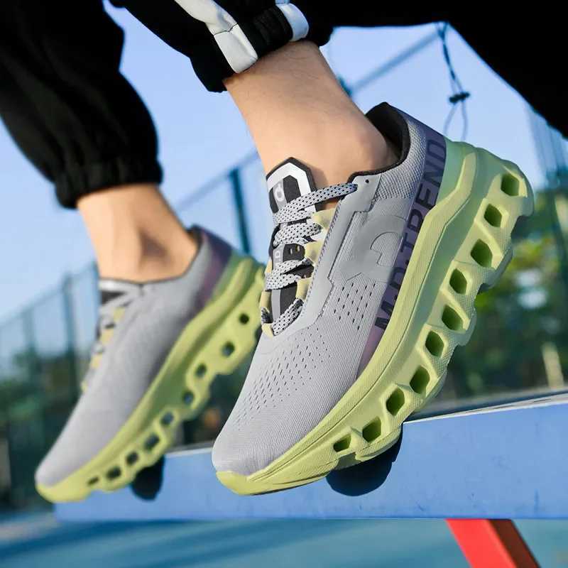 2025 New M Cushioning Sneakers NonSlip Casual Sports Shoes Lightweight Mens Walking Running Shoes Hhollow Design Large Size Z250513