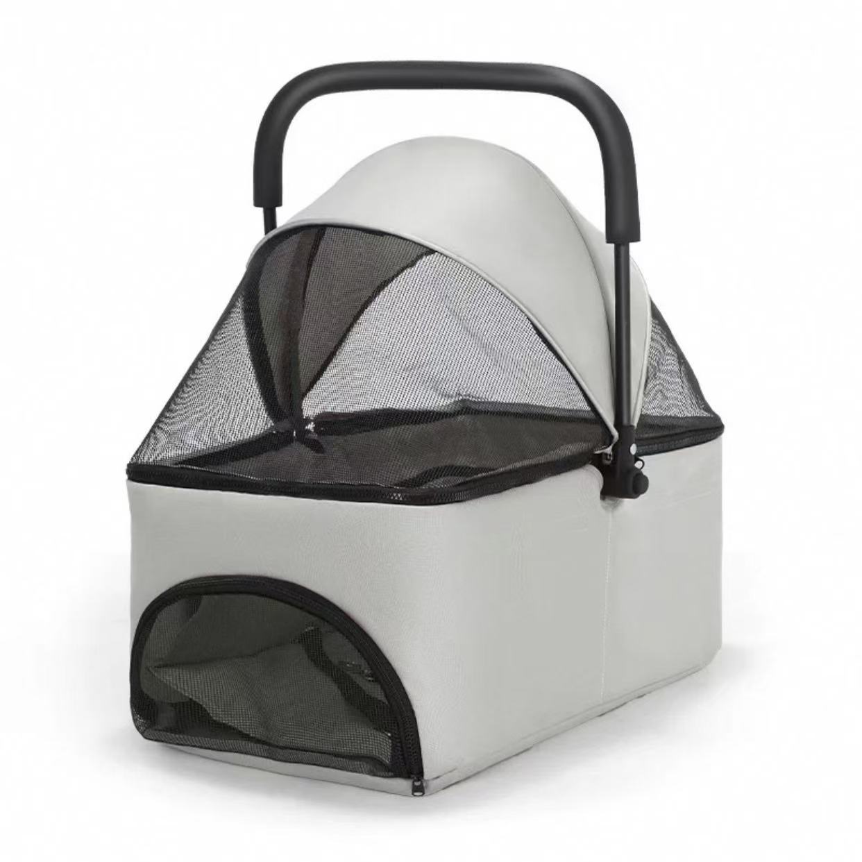 Beihako Pet Cat Dog Small Dog Basket Bag Cage Air Box Cat and Dog Supplies Handheld Car Foldable