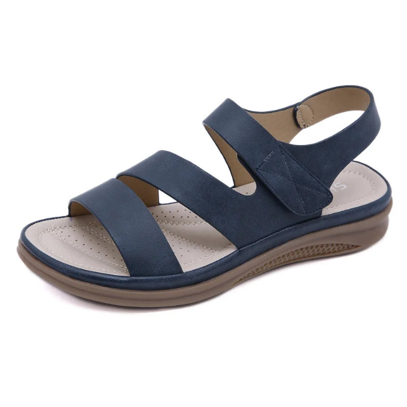 Womens casual sandals 2025 summer fish mouth womens wedge high heels slip on lightweight and comfortable beach shoes Zapatos De Mujer 250218