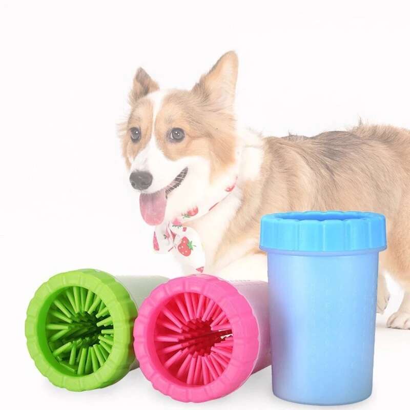 Soft Silicone Pet Washing Cup For Cats & Dogs, Cleaner, Portable Dog Paw Cleaning Bucket Accessories
