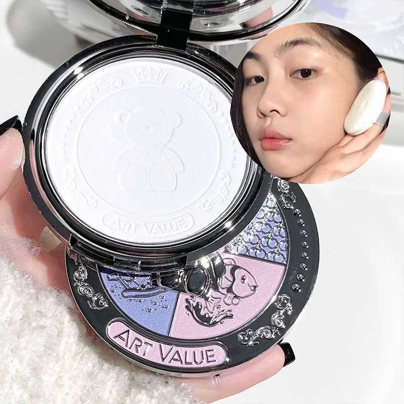 Face Pressed Powder Setting Long Lasting Oil Control Waterproof Foundation Natural Brighten Skin Tone Powder Concealer MakeupXJ250224