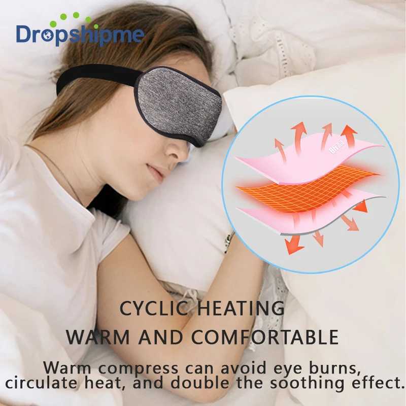 Heated Eye Mask USB Charging Home Use Shading 3D Steam Deep Relaxation Sleep Protector Compress Relieve Eye Fatigue Smart TimingXJ250224