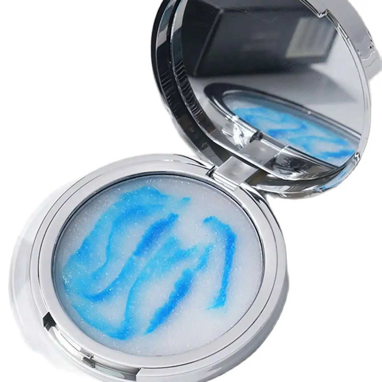 Blue Sky Oil Control Long-lasting Powder with Puff for Makeup Setting Waterproof BULANYA Facial Foundation CosmeticsXJ250224