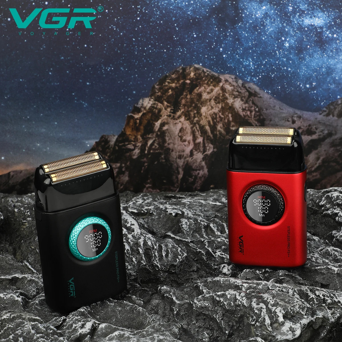 VGR Electric Shaver Professional Razor 9000 RPM Shaver Reciprocating Beard Trimmer Hair Trimmer Metal Foil Shaver for Man V-377 250222