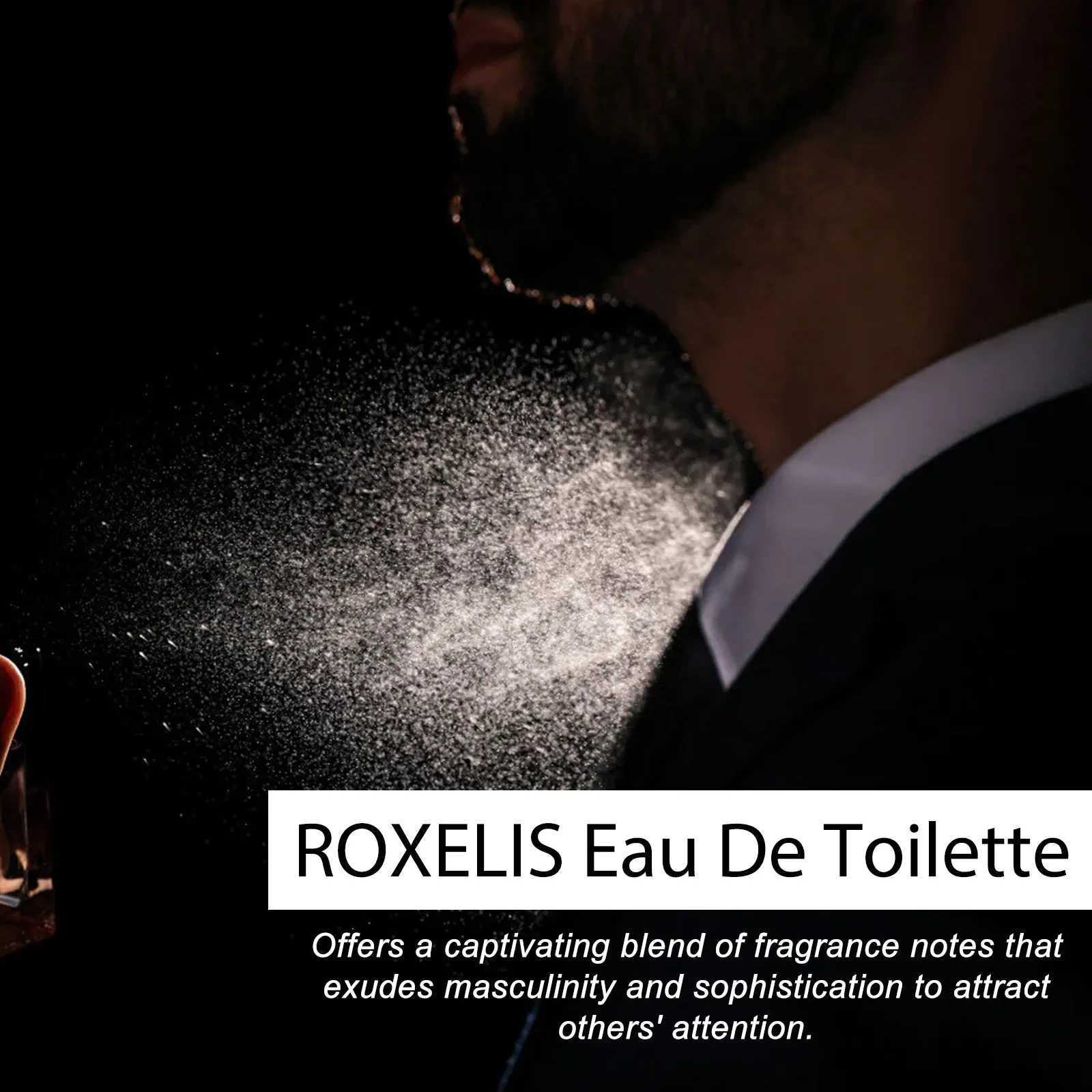 Roxelis 50ml Men Pheromone Perfume Spray Long Lasting Light Fragrance Flirt Seduction Aroma Elegant Release Charm Dating Perfume W250224