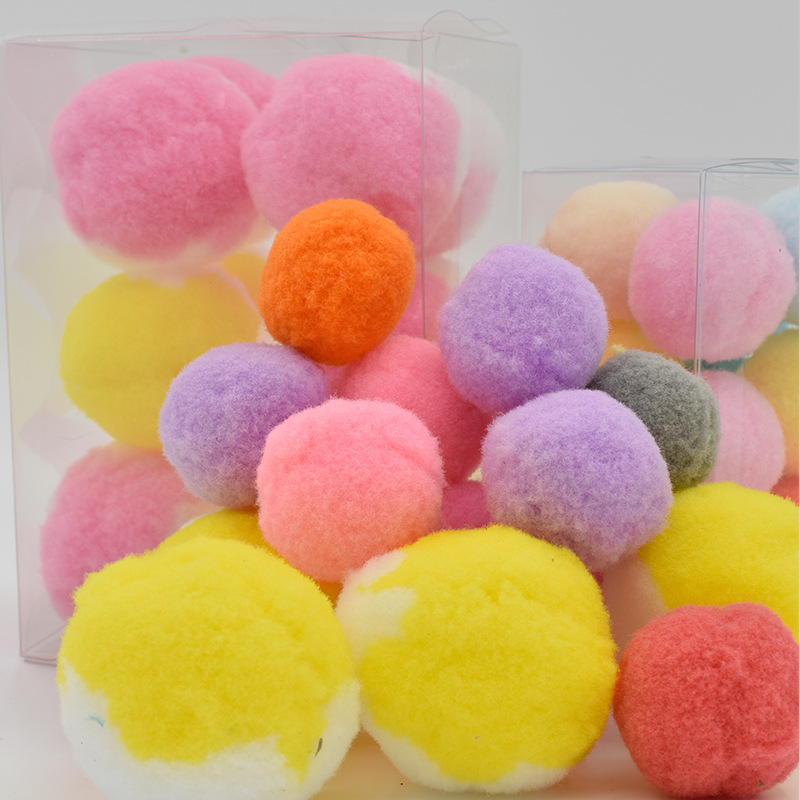 Cat toy plush ball not noisy, silent ball for self pleasure, relieve boredom, micro bounce plush ball