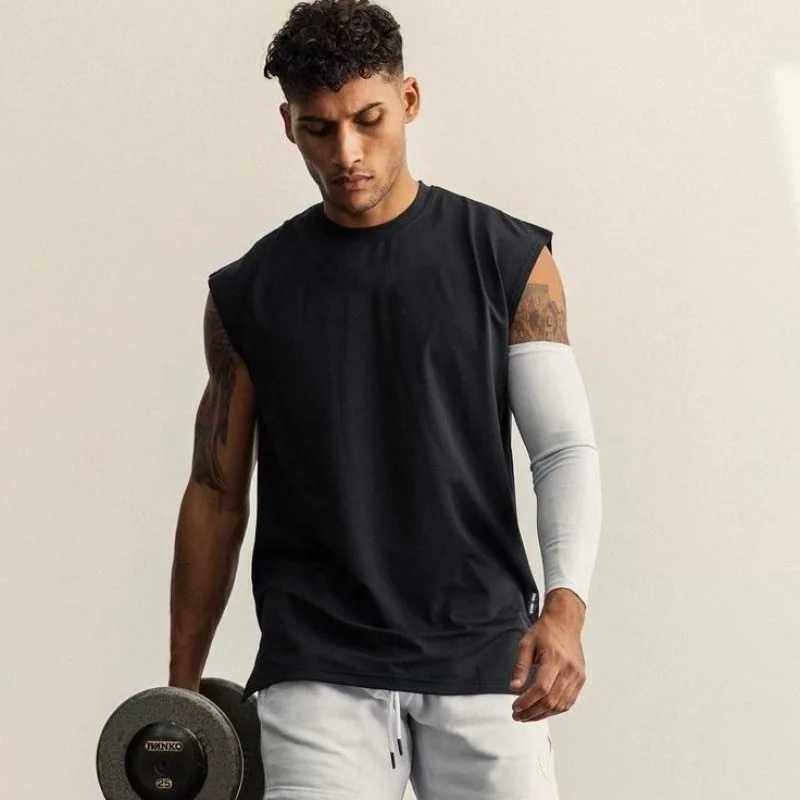 Men's Tank Tops Mens Summer Casual Tank Top Man Gym Fitness Quick Dry Running Sleeveless Shirt Sports Undershirt Vest Male Bodybuilding Clothing 