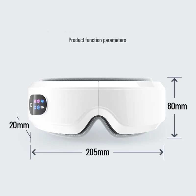 Eye Massager Heating Eyes Mask With Music Airbag Massage For Migraines Dry Eye Eye Strain Dark Circles Relief Improve SleepXJ250224