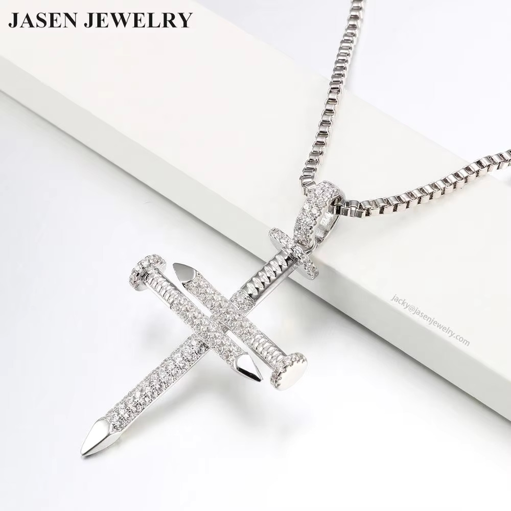 Jasen Sterg Sier Cross Necklace Gold Plated Jewelry Pendants & Charms