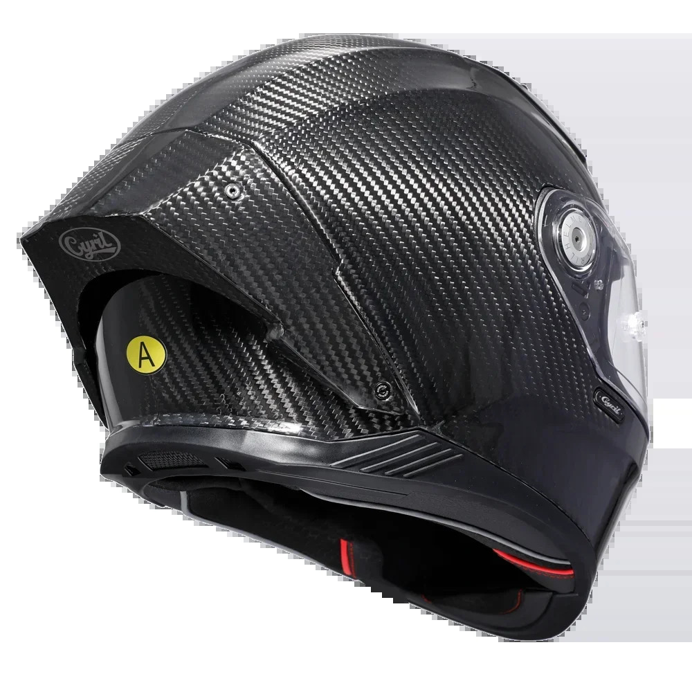 Unisex Lightweight Carbon Fiber Full Face Motorcycle Street Bike Helmets Racing Helmet DOT ECE Approved CYRIL Casque Moto 250222