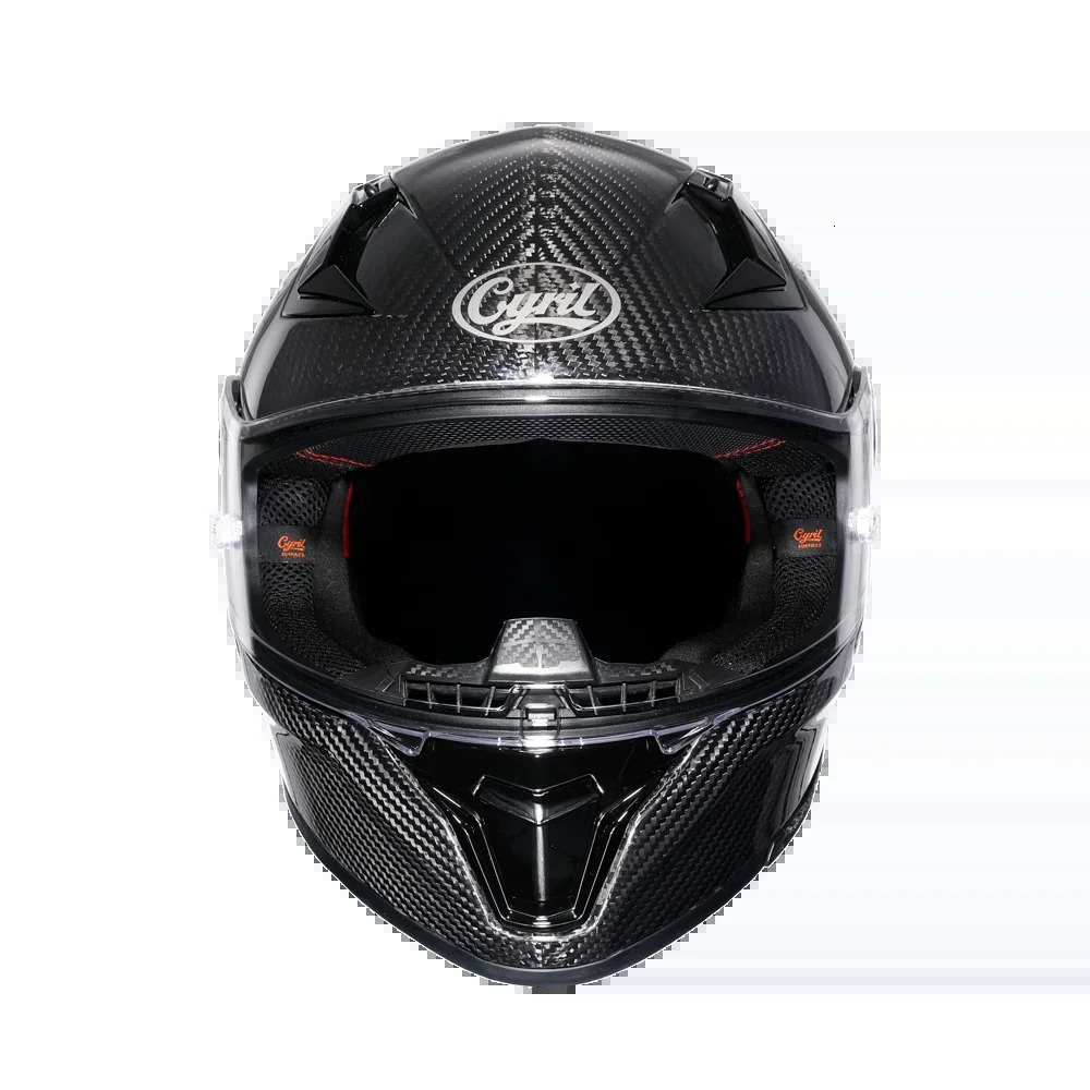 Unisex Lightweight Carbon Fiber Full Face Motorcycle Street Bike Helmets Racing Helmet DOT ECE Approved CYRIL Casque Moto 250222