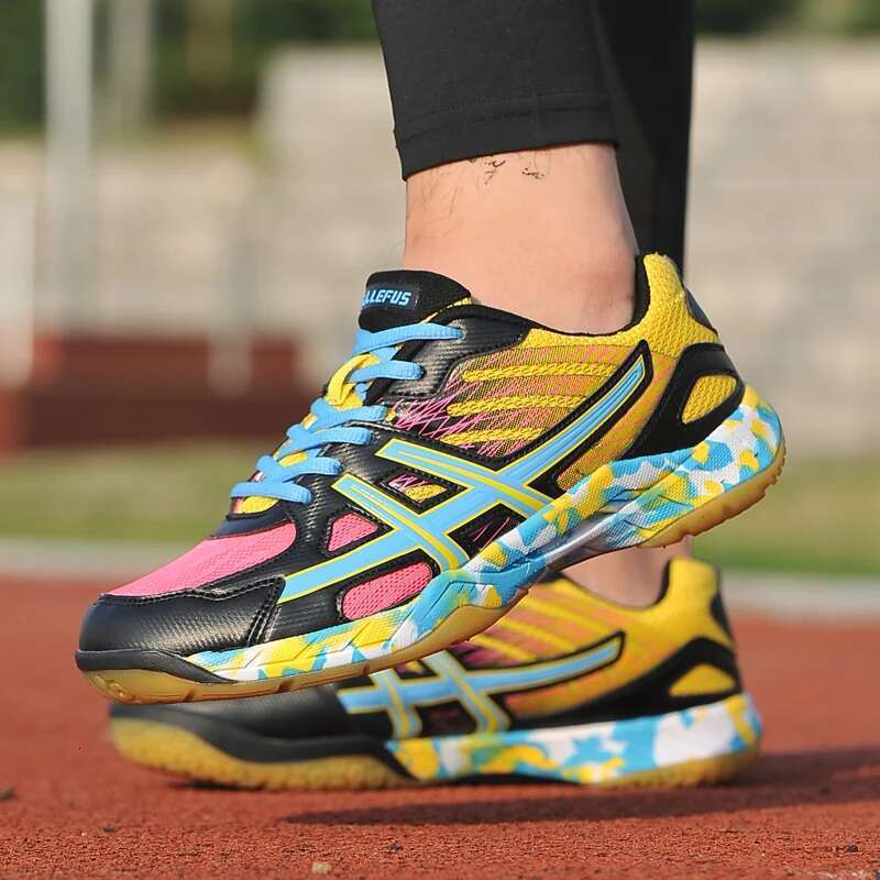 2025 New Sneakers Men Badminton Shoes Light Black Breathable Female Outdoor Training Women Athletics Sports Green