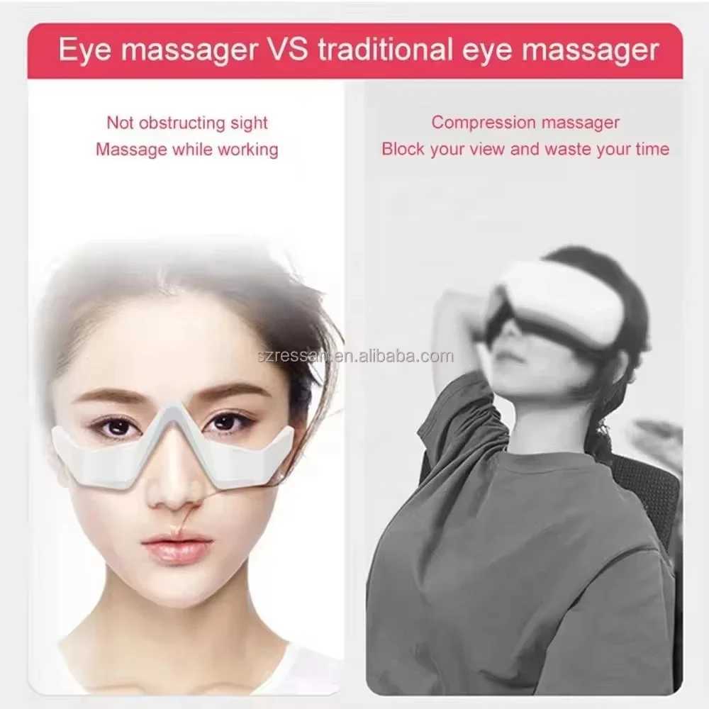 Under-eye Red Light Therapy Massager Microcurrent Facial Beauty Device Eye Massager Reduce Dark Circles Relax Eye FatigueXJ250224