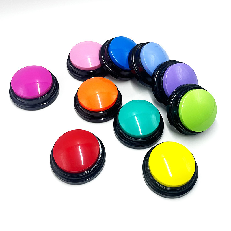 Pet Sound Box Recordable Talking Button Cat Voice Recorder Communication Supplies Training Squeeze Dog Toys Puppy Accessories