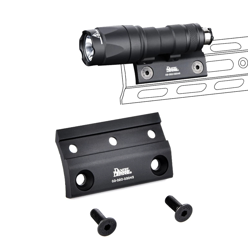 WADSN M300 M600 Offset Fit M-lok/Keymod Tactical Light Equipment Metal DD M300/M600 Series Flashlight Mount Base