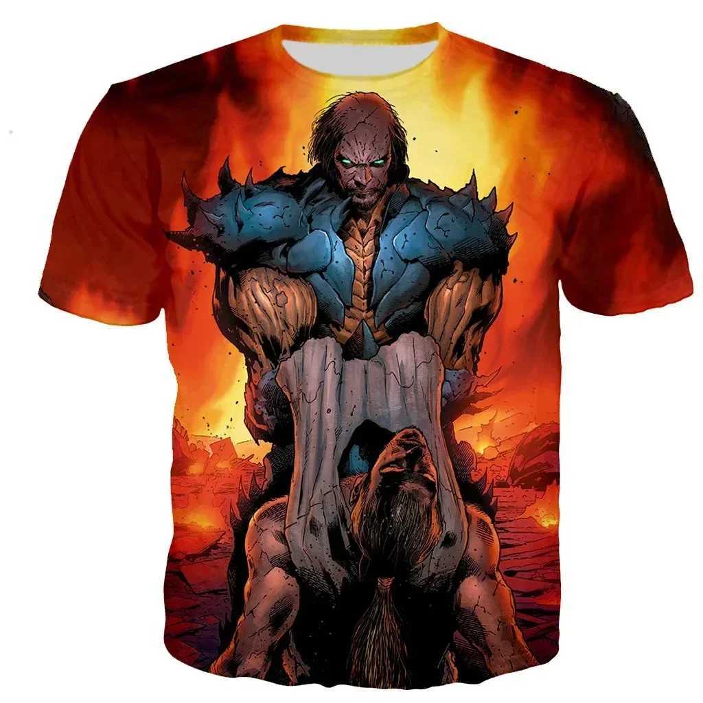 Fashion Manowar T-shirt 3D printed mens short sleeved O-neck T-shirt hip-hop street casual top unisex clothing W250224