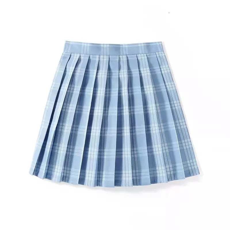 XS - 5XL High Waist Skirt Ladies Summer Clothes Womens A Line Harajuku Korean Black Mini Pleated Skirt For School Uniform 250224