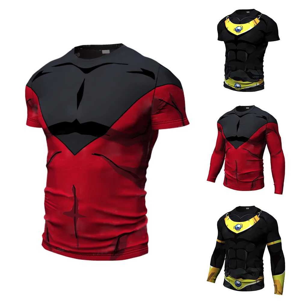 New Cosplay Printed Clothing Fitness Running T shirt Mens O-Neck Cartoon Bodybuilding Sport Shirts Tops Gym Mens T shirt W250224