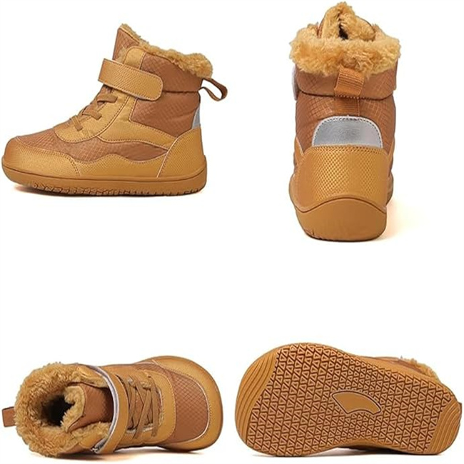 Sneakers Men Fashion Barefoot Boots Winter #DA01 Warm Wide Toe Box Zero Drop Waterproof Non-Slip Snow Boots For Men