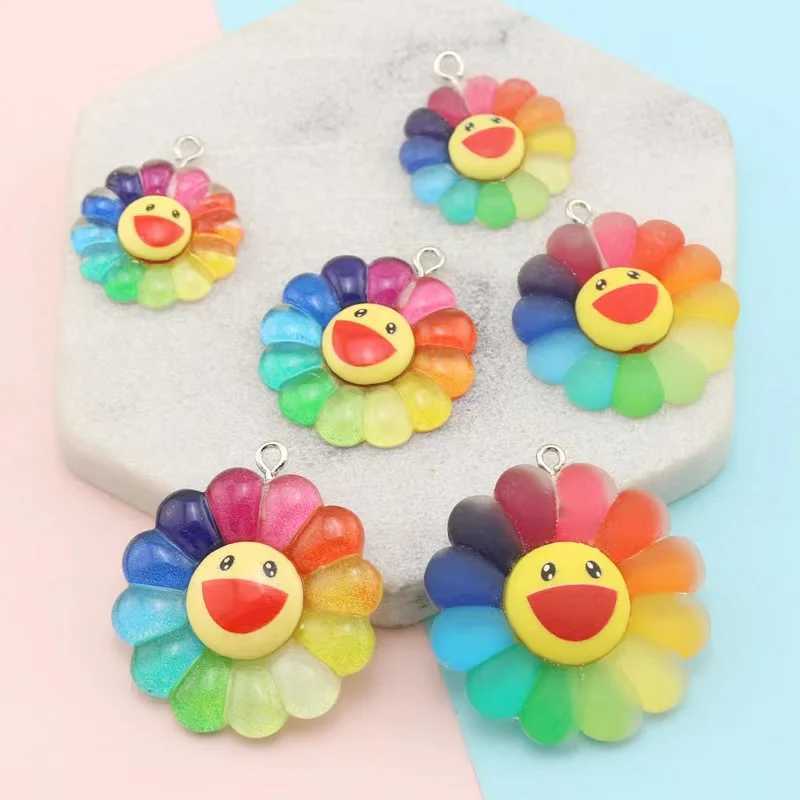 50cm full-size cute Suower resin pendant chain necklace for gifts X250224