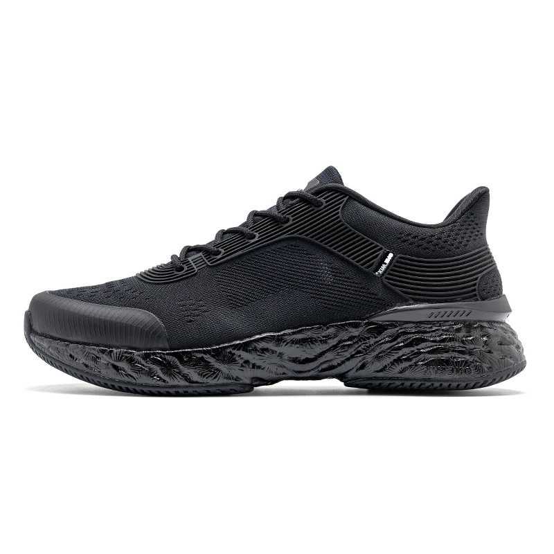 ONEMIX Black Running Shoes For Men Outdoor Women Athletic Sneakers Casual Sport Walking Shoes Travel Trekking Jogging FootwearC250304
