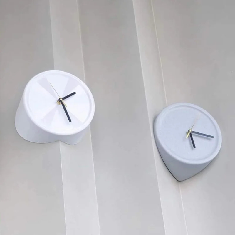 Modern Corner Wall Clocks Minimalist Wall Art Clock Bedroom Mechanism Silent Watches Living Room Desktop Watch Home Decor 250222