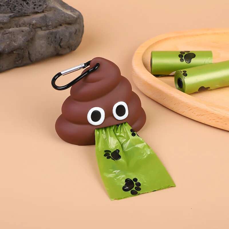 Outdoor Portable Dog Waste Dispenser Poop Bag Loader Cleaning Tool Pet Products Fecal Shape