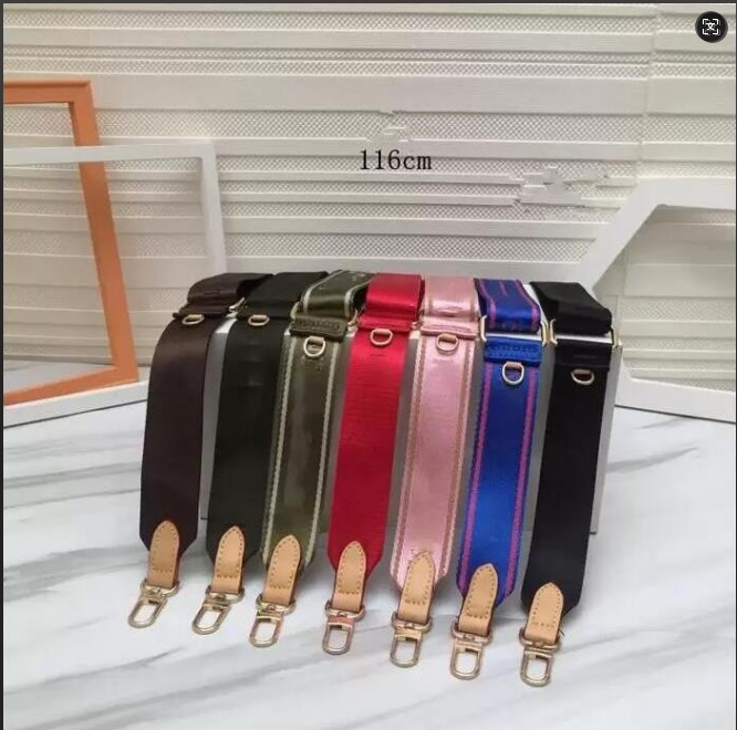 3 Piece Set Bags Sale 7 Colors Pink Black Green Blue Coffee Red Shoulder Straps for Women Crossbody Bag Fabric Bag Parts Strap