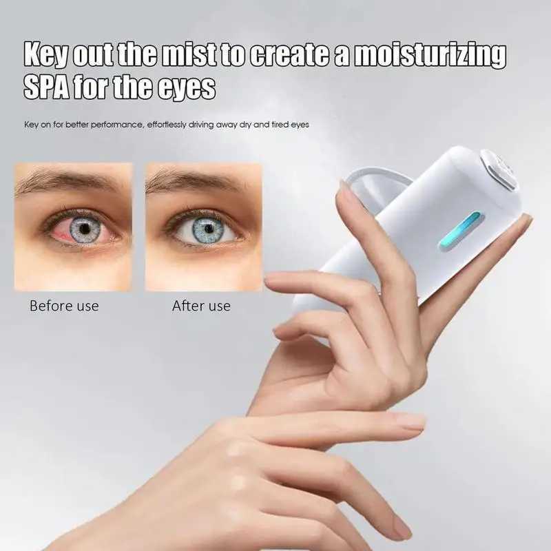 Eye Care Nano Sprayer Hot Compress Eye Moistening Instrument Portable Water Replenishment Instrument Mini Eye Care SprayerXJ250224