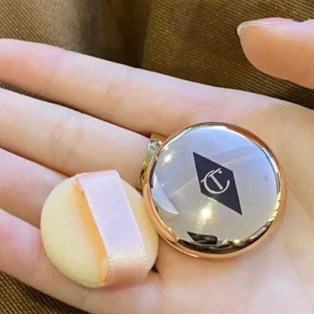 Mini Setting Powder Oil Control Puffs Natural Compact Waterproof Foundation Brighten Skin Soft Flawless Dry Powder ConcealerXJ250224