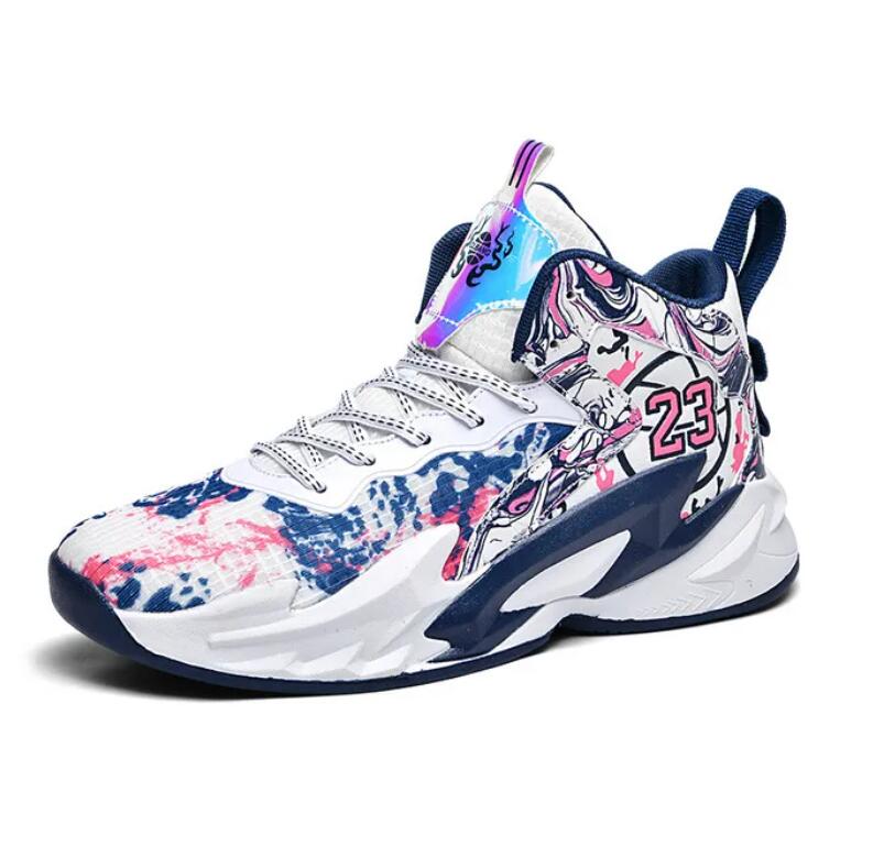 24 Basketball Shoes Black Purple Shock-Absorbing Non-Slip Sports Sneakers 35-45 Z 2.24-2