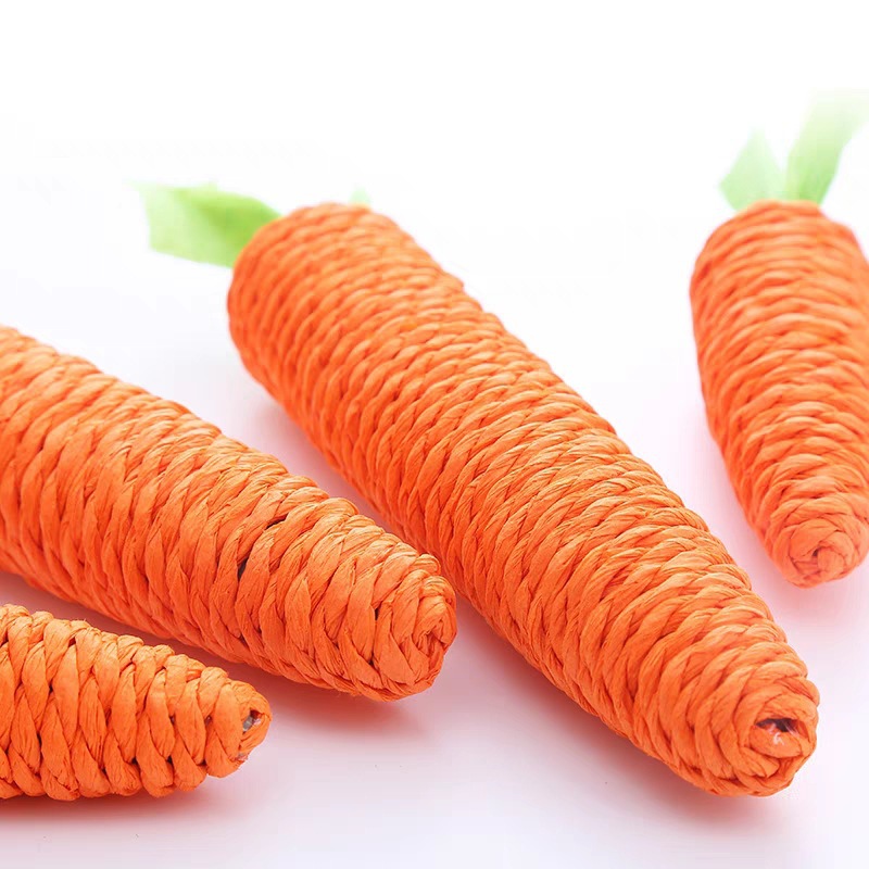 Hemp rope carrot cat toy Hemp rope self fun toy