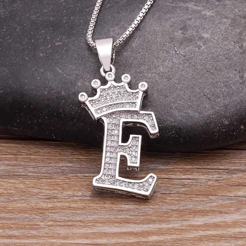 Nidin High Quality 26 A-Z Letters Inlaid Zircon Pendant Necklace Initials Alphabet 3 For Women Jewelry Accessories X250224