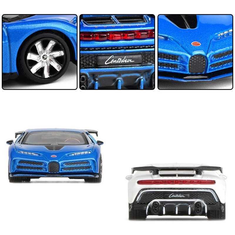 1/64 Bugatti Divo Chiron EB110 Centodieci La Voiture Noire Toy Car JKM Miniature Model Free Wheels Diecast Alloy Collection Gift Z250224 Free shipping