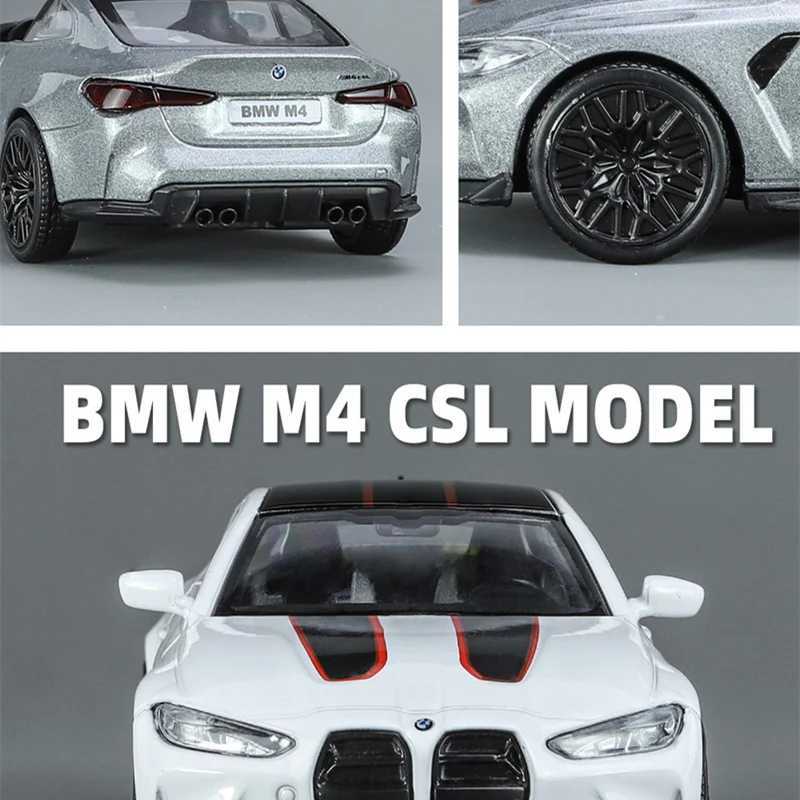 New 1 36 M4 CSL M3 Alloy Sports Diecasts Metal Racing Car Vehicles Model Silation Collection Childrens Toys Gift Free shipping